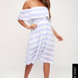 Lulu’s off shoulder summer dress size large